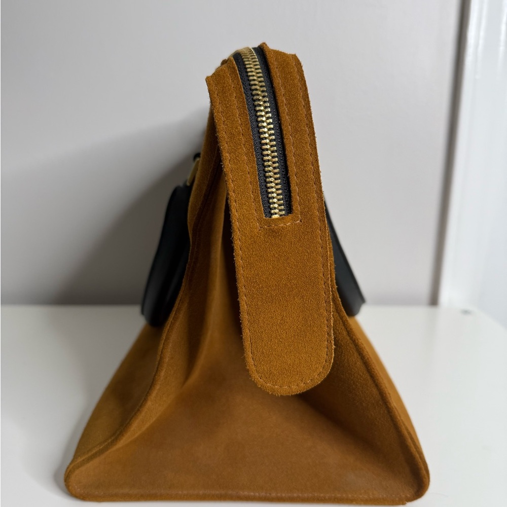 Clare V - Sandrine Tote Bag in Camel suede - Picture 5 of 12